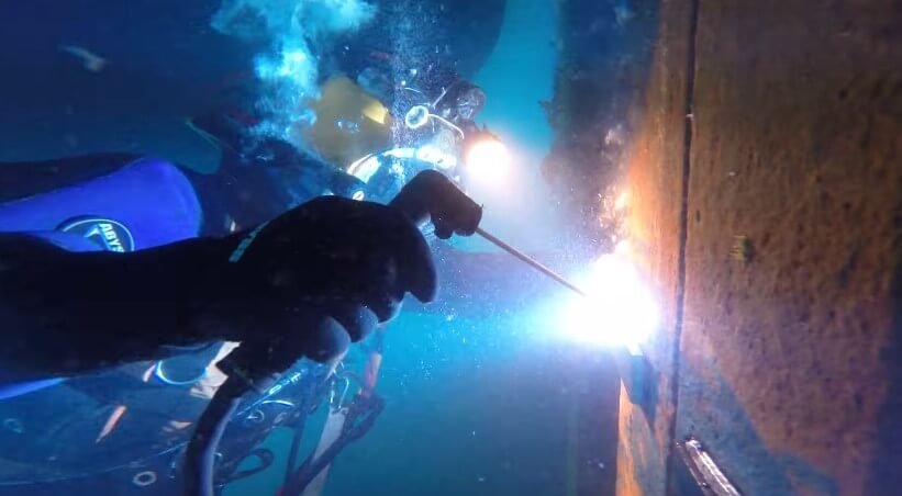 under water welding
